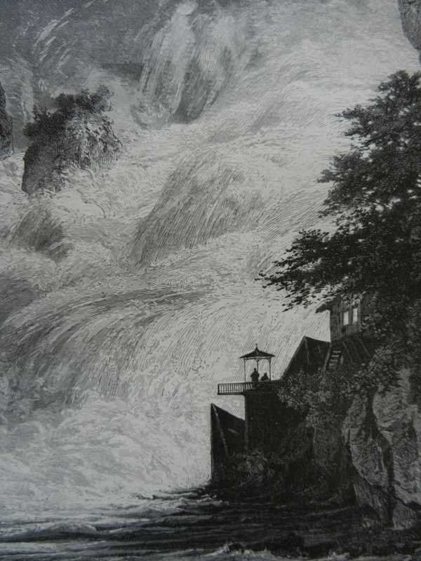 Stiche: Rheinfall Xylographie – Gebraucht aus Risch von Rischli15 5