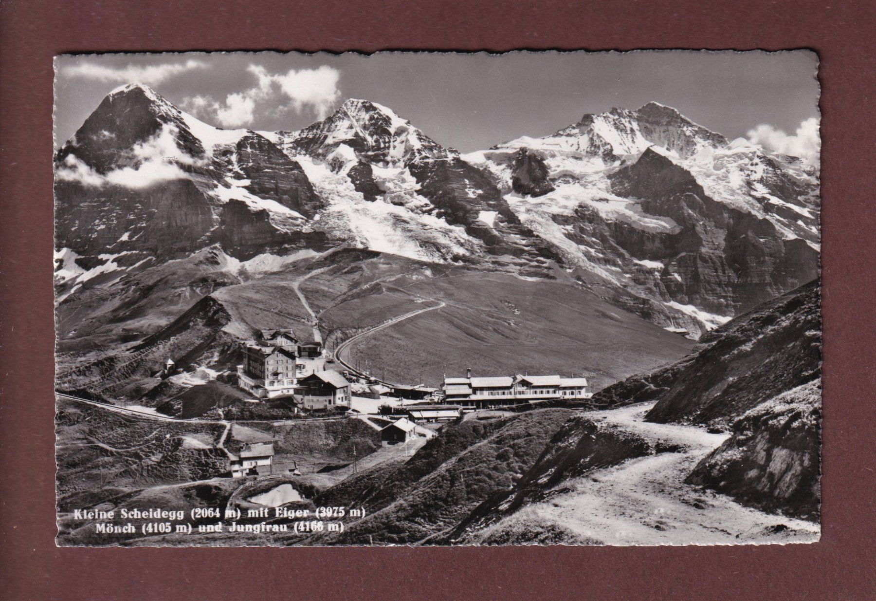 Cartoline postali: KLEINE SCHEIDEGG - 1952 – Usato da Pully venduto da nicecards-shop