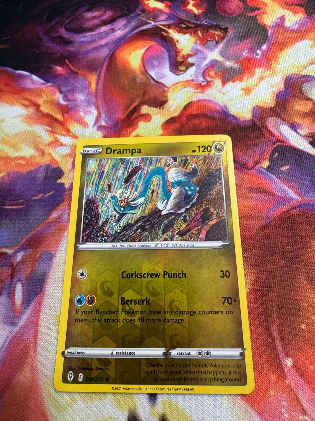 Pokémon Sammelbilder & Trading cards: Drampa (EVS 119) / Reverse Holo / Evolving Skies – Neu (gemäss Beschreibung) aus Bülach von CherryBlu