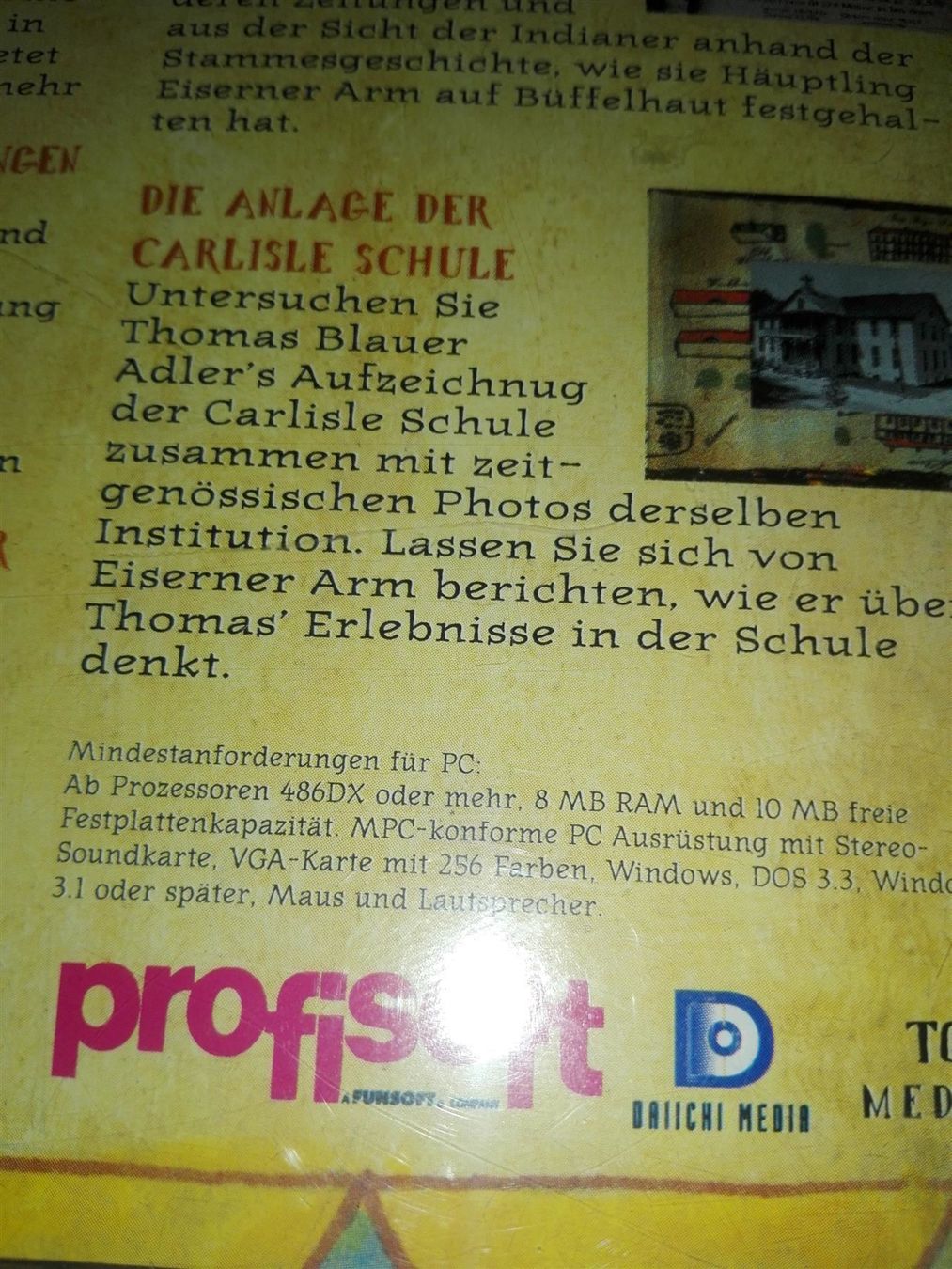 Giochi: Die Reise des Thomas Blauer Adler            (CD-Rom) – Usato da St. Gallen venduto da elk2021 9