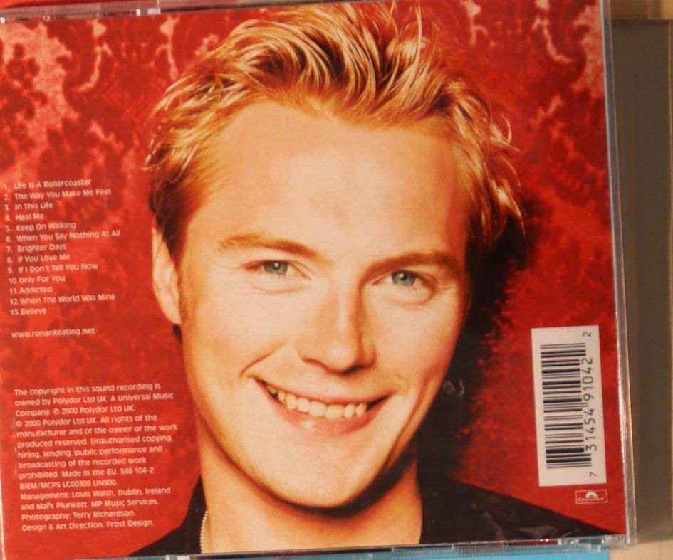 CD: Ronan Keating – Ronan – Usato da Luzern venduto da CONTENTI 2