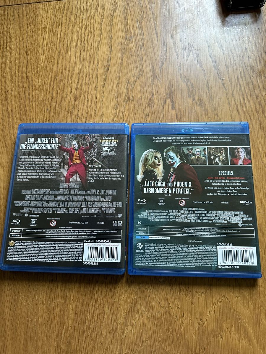 Tutti i DVDs: Joker 1-2 Bluray – Usato da Benken ZH venduto da Audi-erich 1