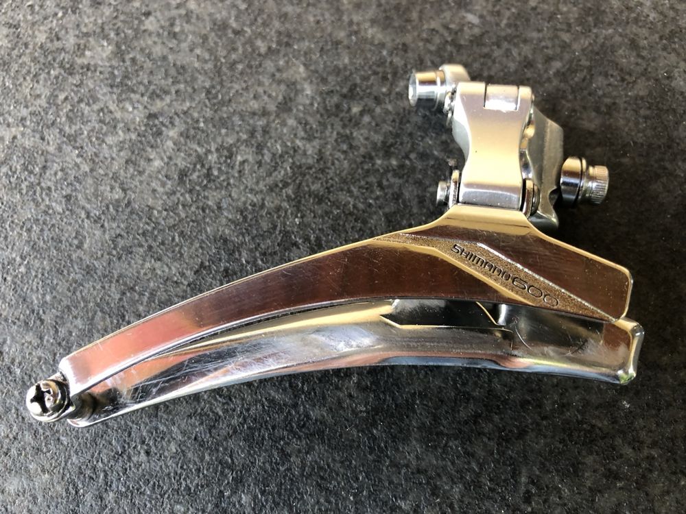Dérailleur Avant Vintage Shimano 600 FD-6207 - 6 Vitesses - Argent - Pour Vélo Route