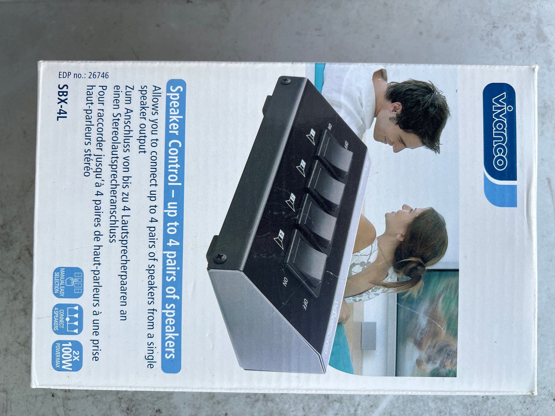 Vivanco SBX-4L füe 3 Boxenpaare von einem Verstärker (Neu (gemäss ...