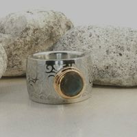 Edelstahl Statement Ring Ringgrösse 62