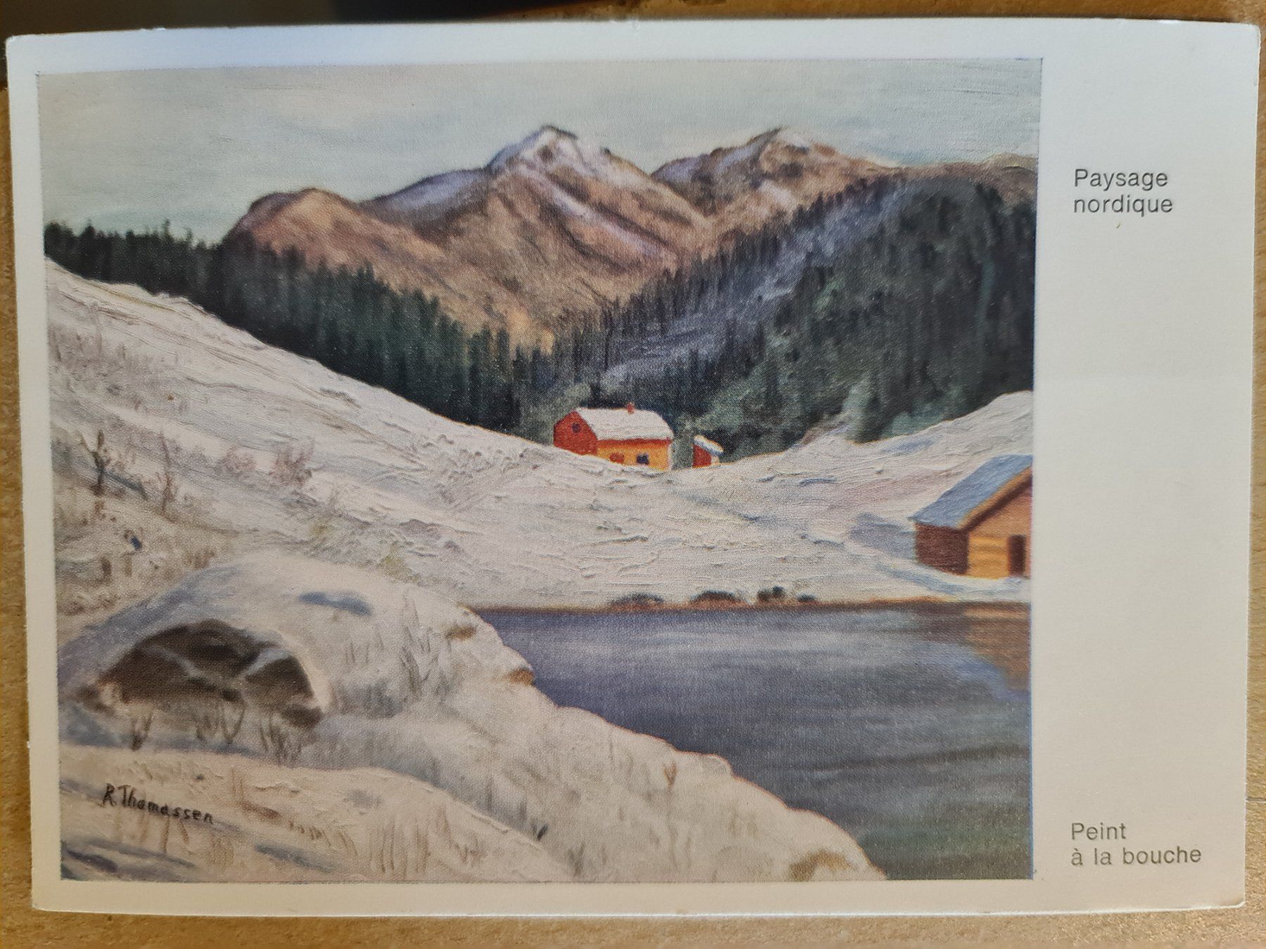 Ansichtskarten: Ansichtskarte Winterbild von R. Thomassen 50 – Neu (gemäss Beschreibung) aus Dintikon von Vexi