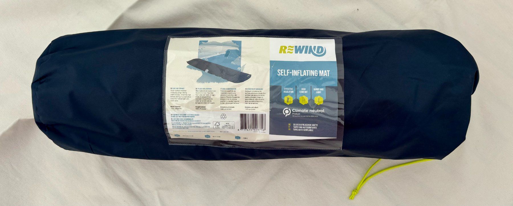 Tappetini fitness: Rewind - selbstaufblasbare Matte - 180 x 50 x 3 cm – Nuovo e nell'imballaggio originale da Rheinfelden venduto da sabine0101