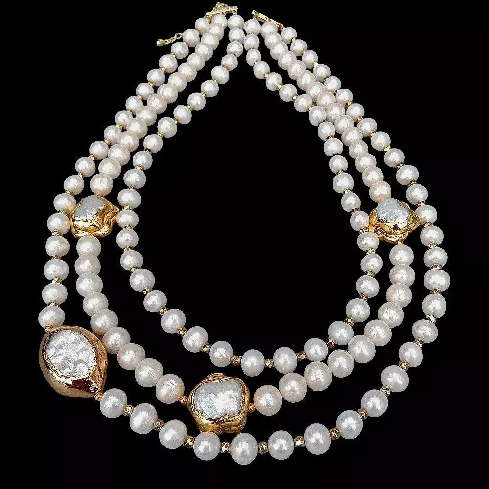 Catenine: Lua Halskette Perlen Kette Collier Perle Perlenkette Echt – Nuovo (secondo la descrizione) da Prilly venduto da ilyria73 6