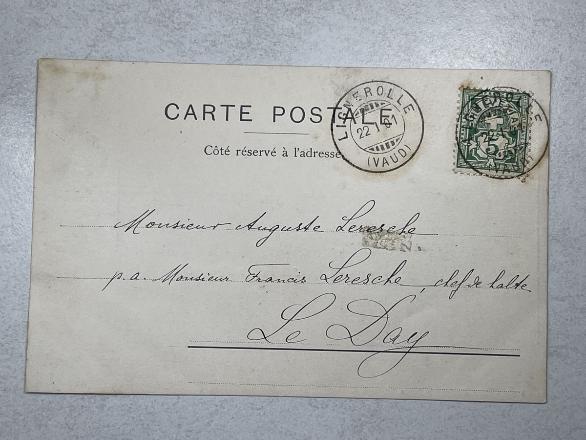 Cartoline postali: Lignerolles VD – Usato da Strengelbach venduto da Aschatan5 1