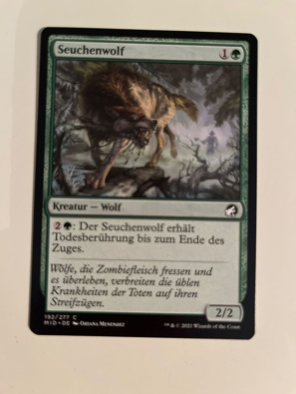 Magic The Gathering Carte collezionabili: 1 x Seuchenwolf - Magic: The Gathering - MtG – Usato da Kriens venduto da Shadi1980