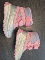 Mädchen Winterstiefel Grösse 25 rosa-grau mit Klettver