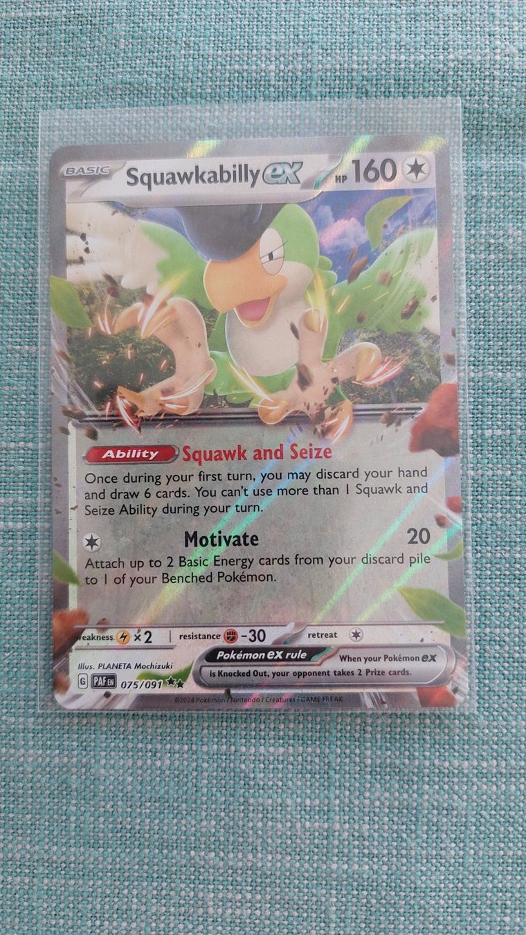 Pokémon Carte collezionabili: Squawkabilly ex Paldean Fates – Nuovo (secondo la descrizione) da Bellinzona venduto da Pagur