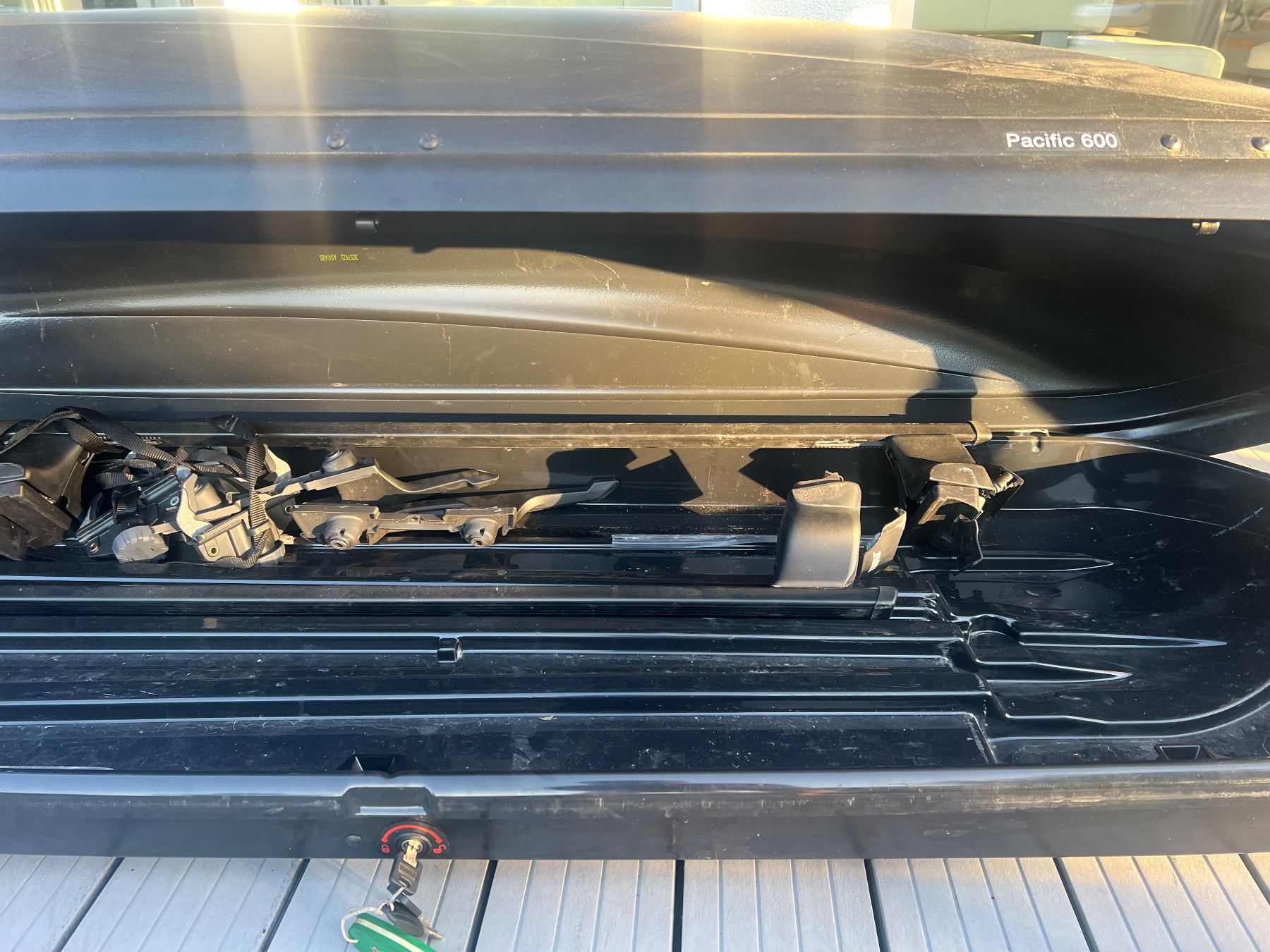 Thule Dachboxen: Thule Pacific 600 Dachbox schwarz gebraucht – Gebraucht aus Boningen von LAZ 4