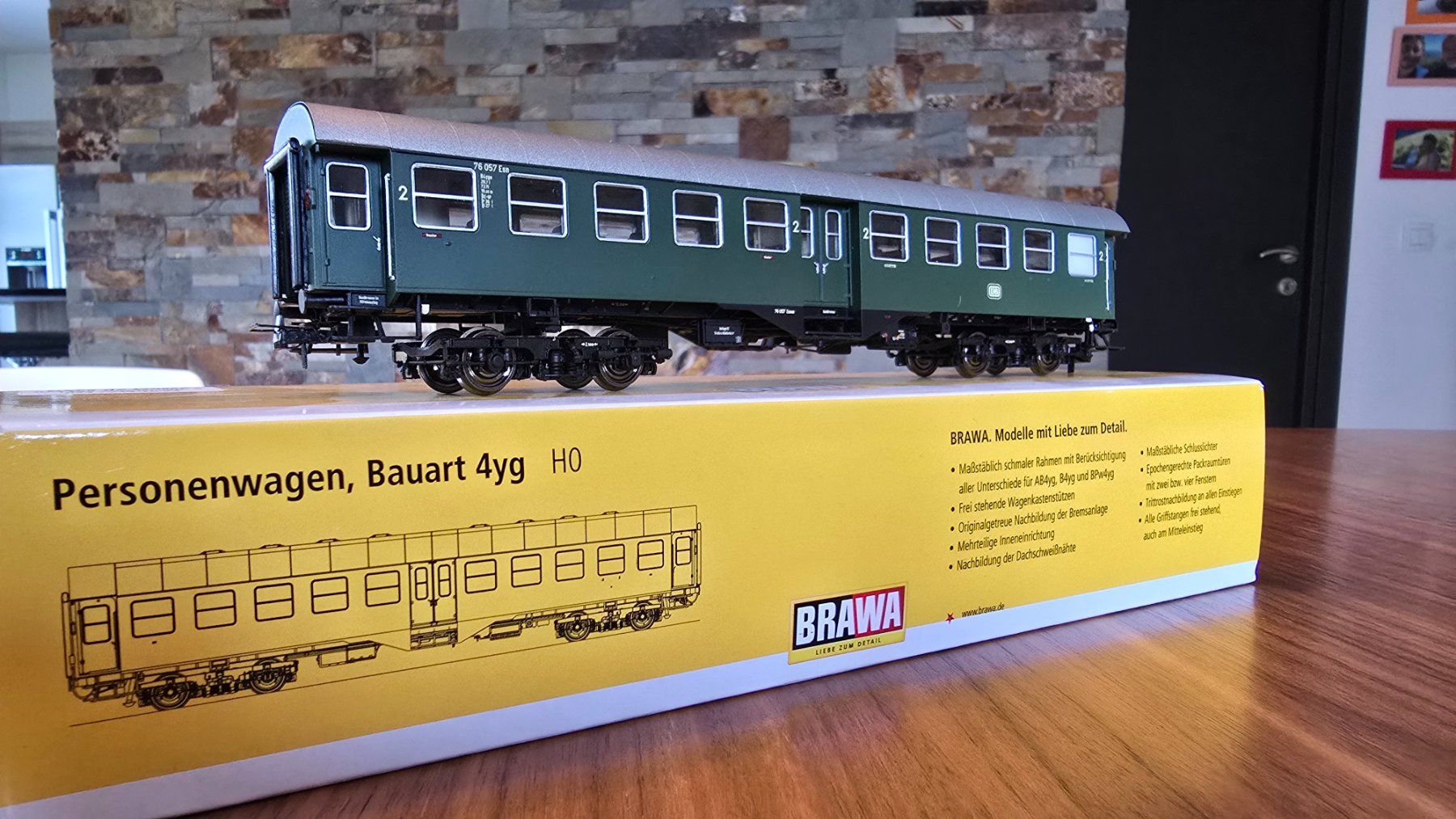 Brawa Modelleisenbahnen: LOT DE 4 WAGONS - BRAWA – Neu und originalverpackt aus Collonge-Bellerive von Tokyo2020 1