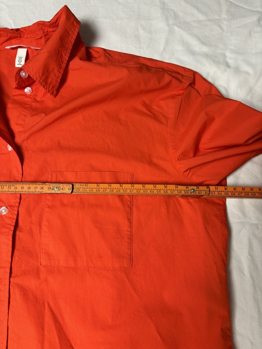 H&M Camicette: H&M Damen Bluse, Gr. M, orange, oversized – Nuovo e nell'imballaggio originale da Wald AR venduto da bertli00 2