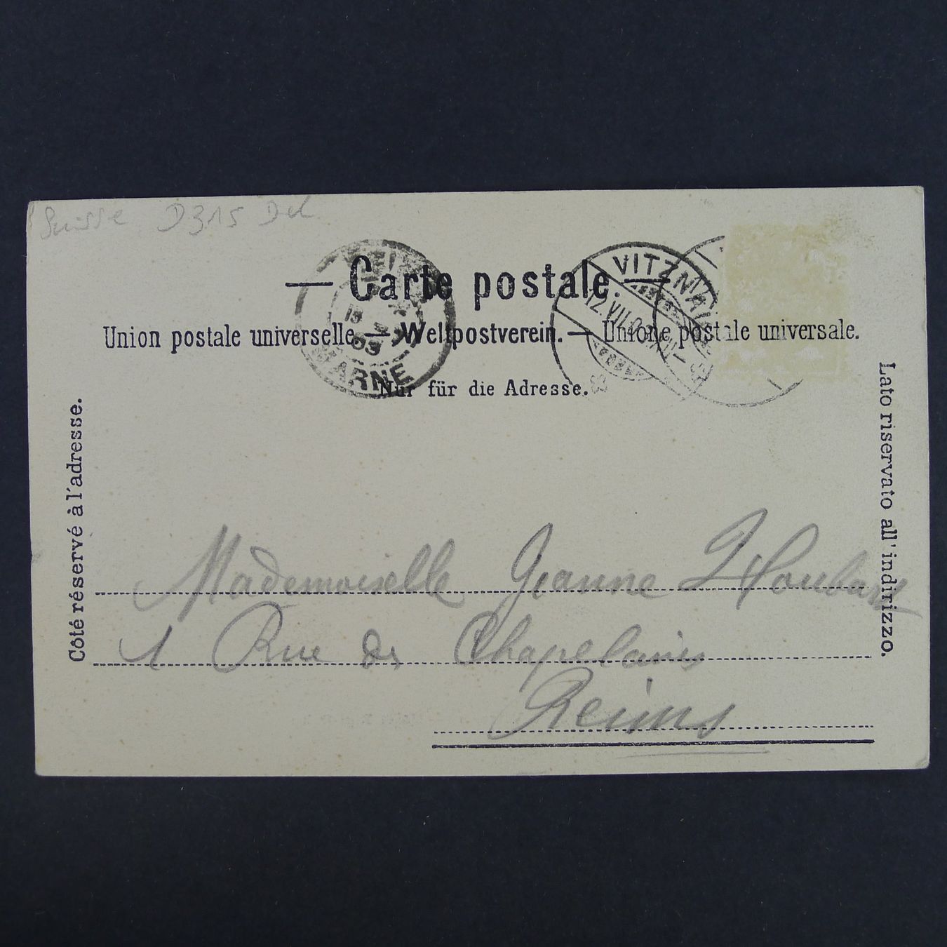 Cartoline postali: 1903, Vitznau HOTEL RIGI-BAHN, Ansichtskarte belebt – Usato da Ebikon venduto da SilvioFreund 4