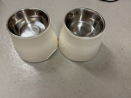 Hundenapf Set keramik rostfrei leicht gebraucht 2 Stk