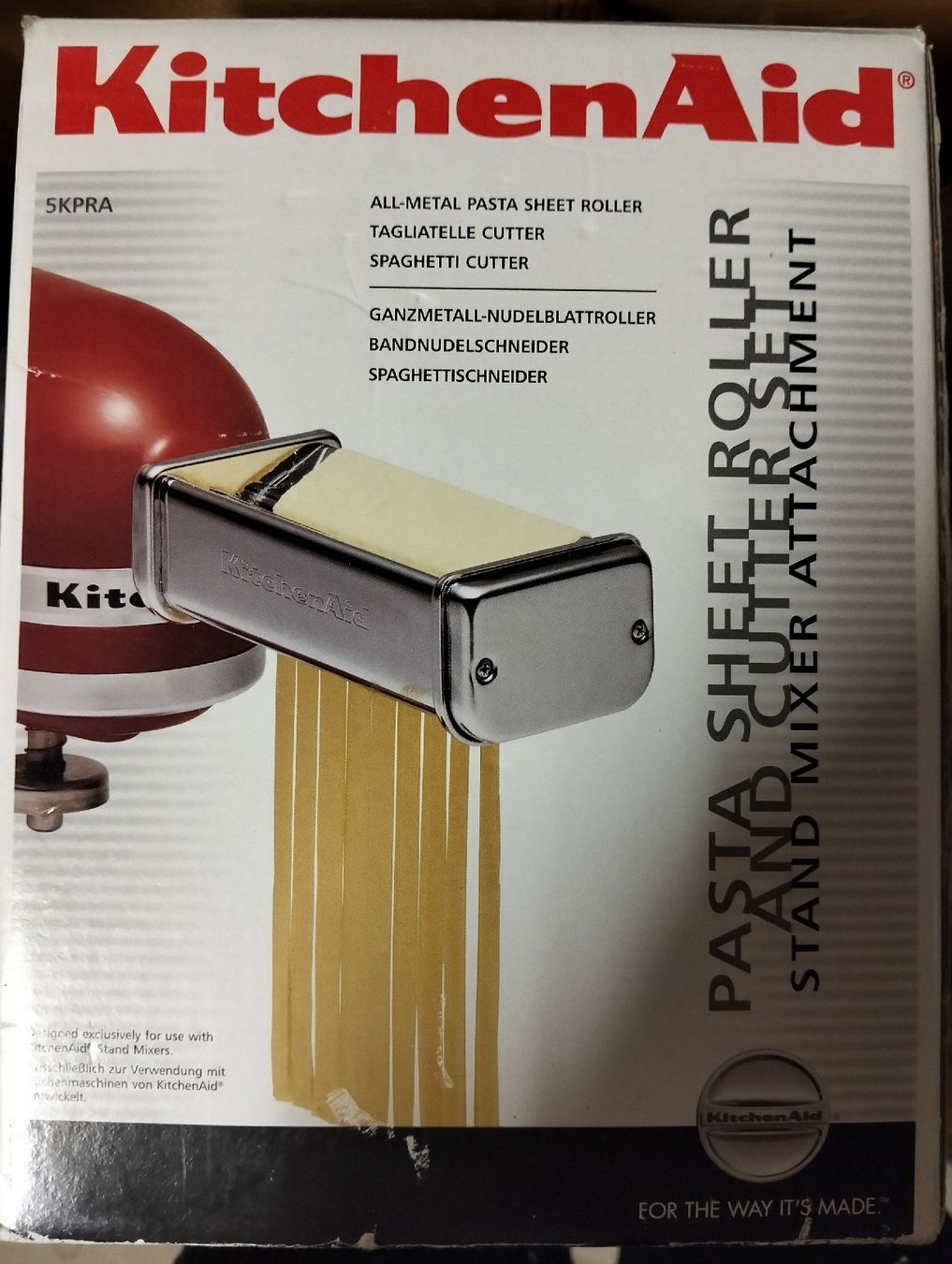 Cucine complete: KitchenAid Accessorio Pasta Sheet Roller e Spaghetti nuovo – Usato da Ponte Tresa venduto da fos_m85g
