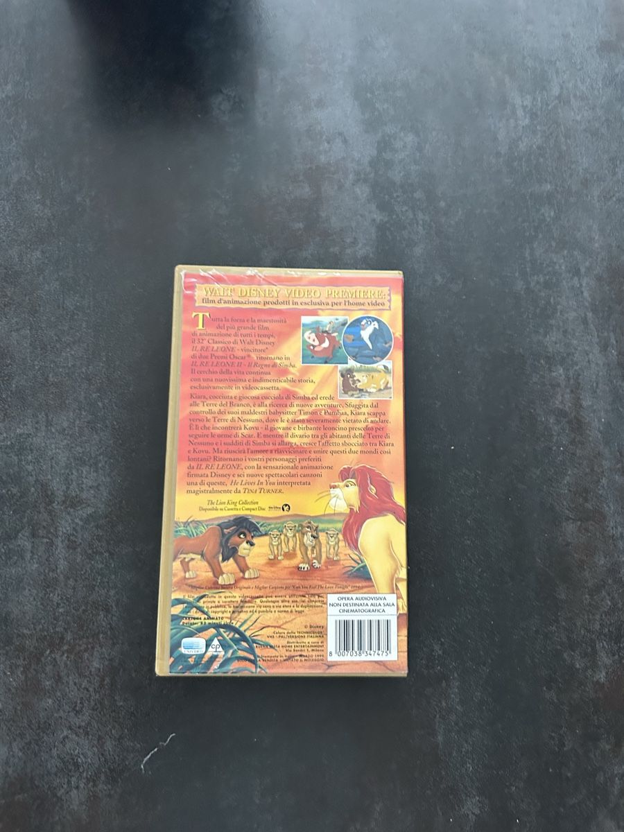 Tutti i VHS: Il Re Leone II – Usato da Aarau venduto da Gr07 1