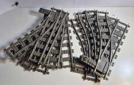 LEGO 9V Schienen und Transformatoren (5 Stück)