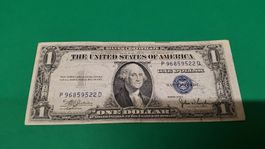 Seltene 1 Dollar Silver Certificate Serie 1935 D! Top!