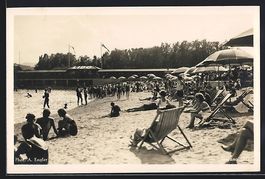 AK Lugano, Strandpartie mit Cafe Lido