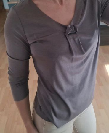 St.Emile Damen-Shirt Gr.36, Braun, Modal, Herbst