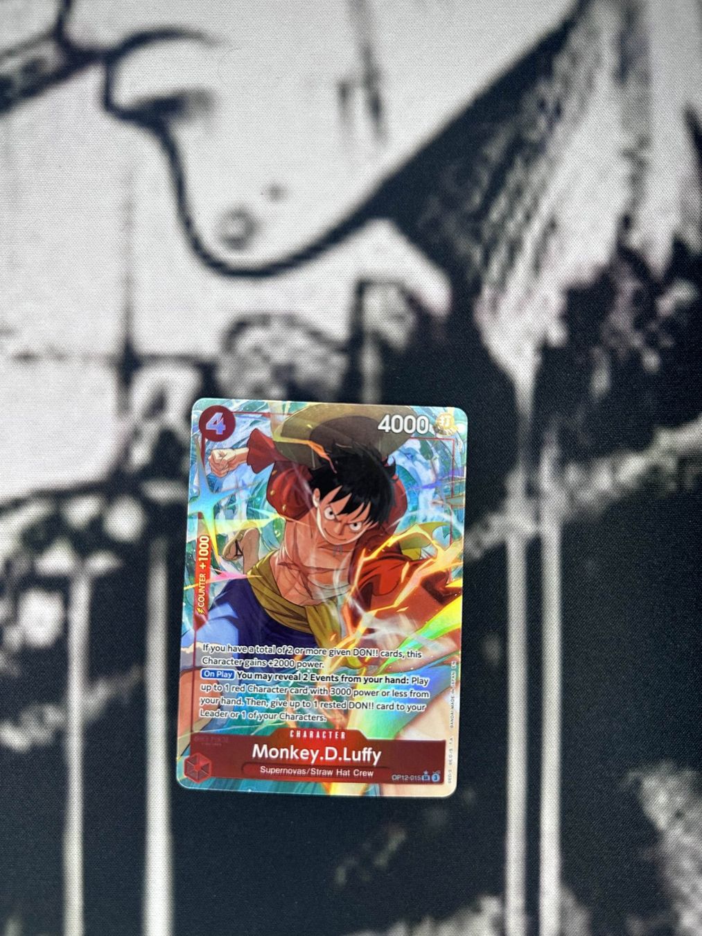 Bandai Carte collezionabili: One Piece Monkey.D.Luffy (OP12-015) – Usato da Aesch BL venduto da LeekTCG