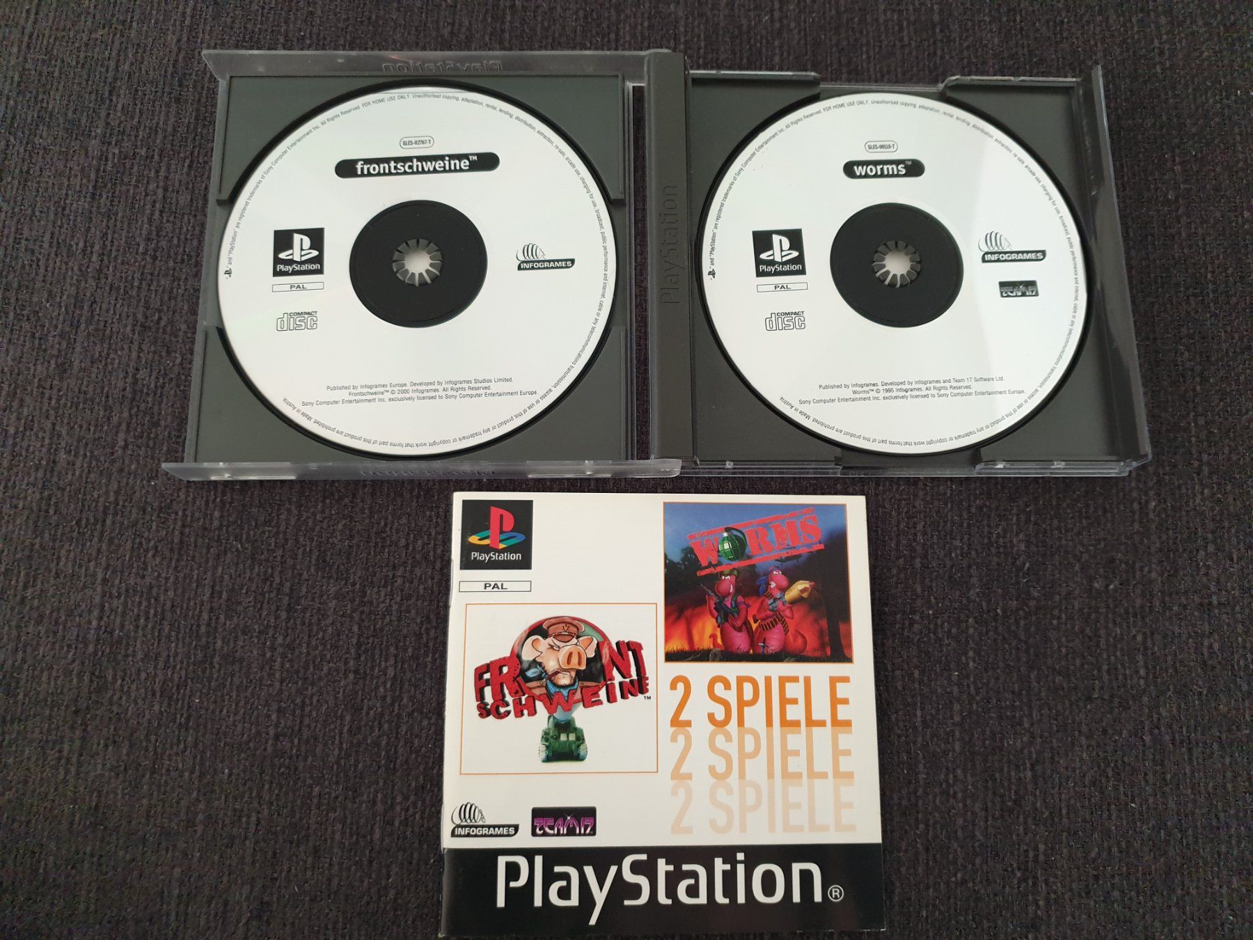 Giochi: Frontschweine & Worms Compilation - PS1 Playstation 1 – Usato da Rain venduto da Rou_z26r 2