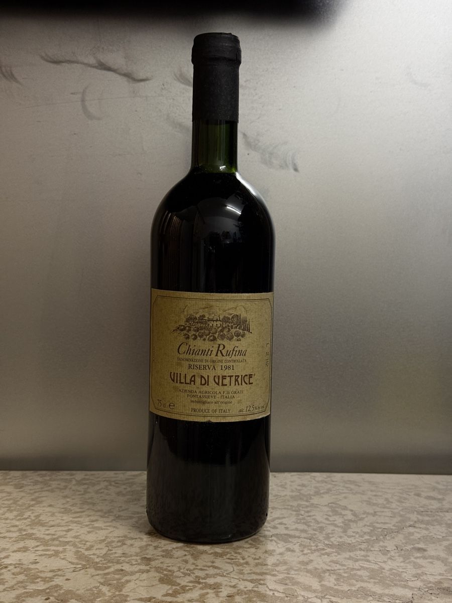 Vino: Villa di Vetrice Chianti Rufina Riserva - 1981 – Nuovo (secondo la descrizione) da Herisau venduto da burbil