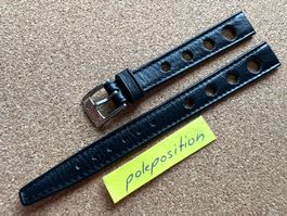 12mm Uhrenarmband, Leder, schwarz , Uhrenband vintage Rally