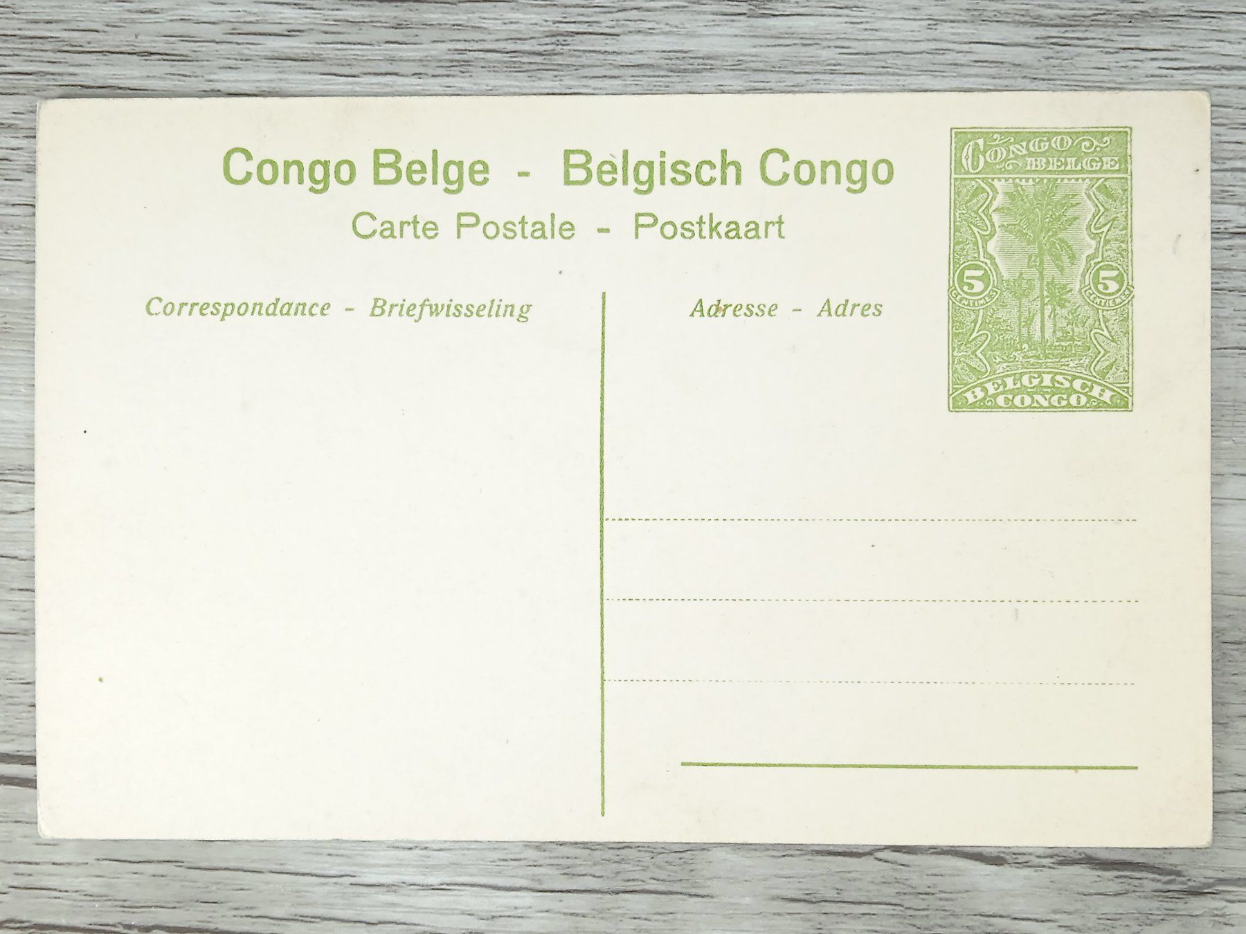 Tutti i francobolli: TR04 Carte Postale + Timbre Congo-Belge 1919/21 – Usato da Cousset venduto da Patrick_Collections 1