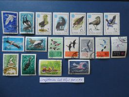 Sowjetunion Lot Vögel ** und gestempelt