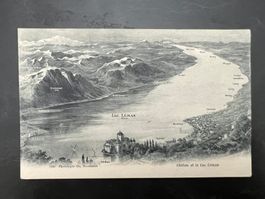 AK  Chillon et le Lac Leman  ungelaufen  (G3561)