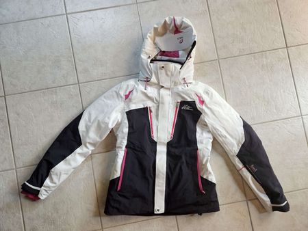 Halti Skijacke Damen Weiss/Schwarz/Pink Grösse 40