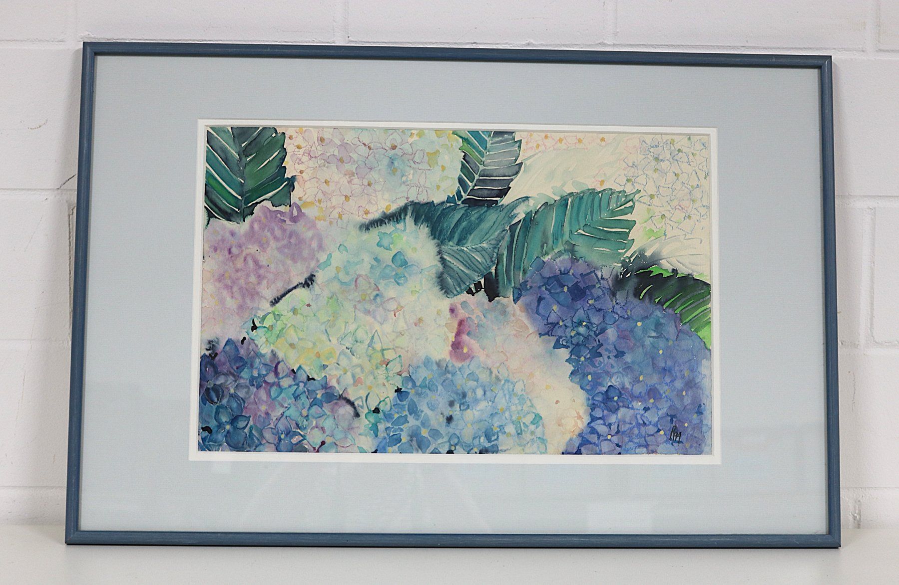 Dipinti: Aquarell Gemälde Hortensien – Usato da Volketswil venduto da brockipfannenstil