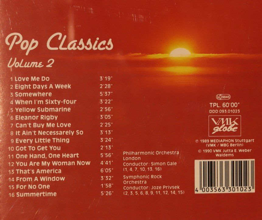 CD: The London Phil. Orchestra Pop Classics Vol.2 – Usato da Luzern venduto da CONTENTI 3