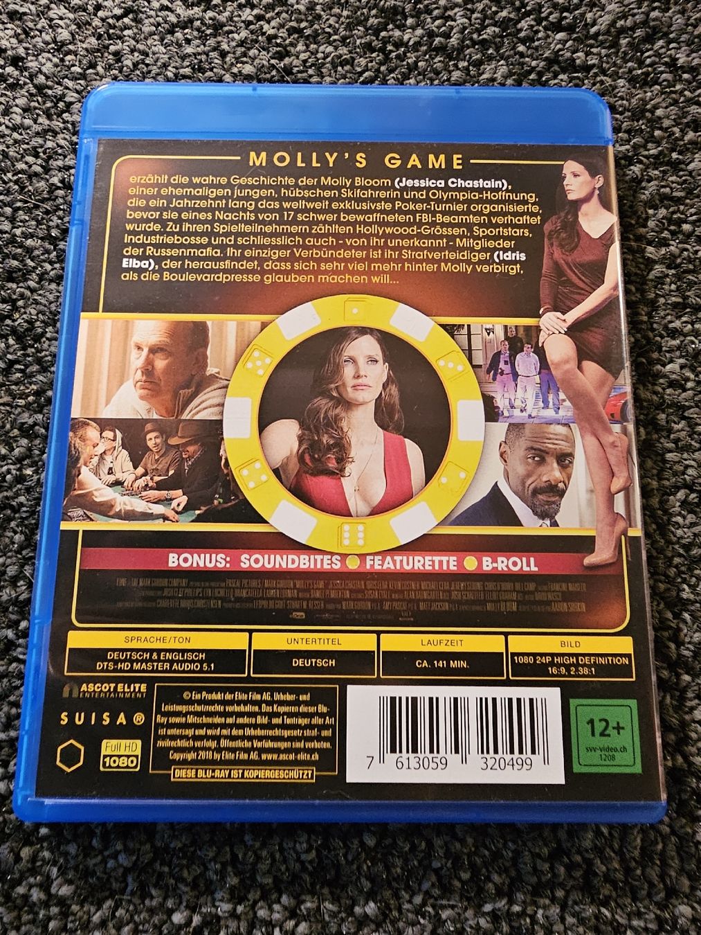 Tous les DVDs: Molly's Game Blu-ray  – D'occasion à Ruswil par jan_bxl5 1