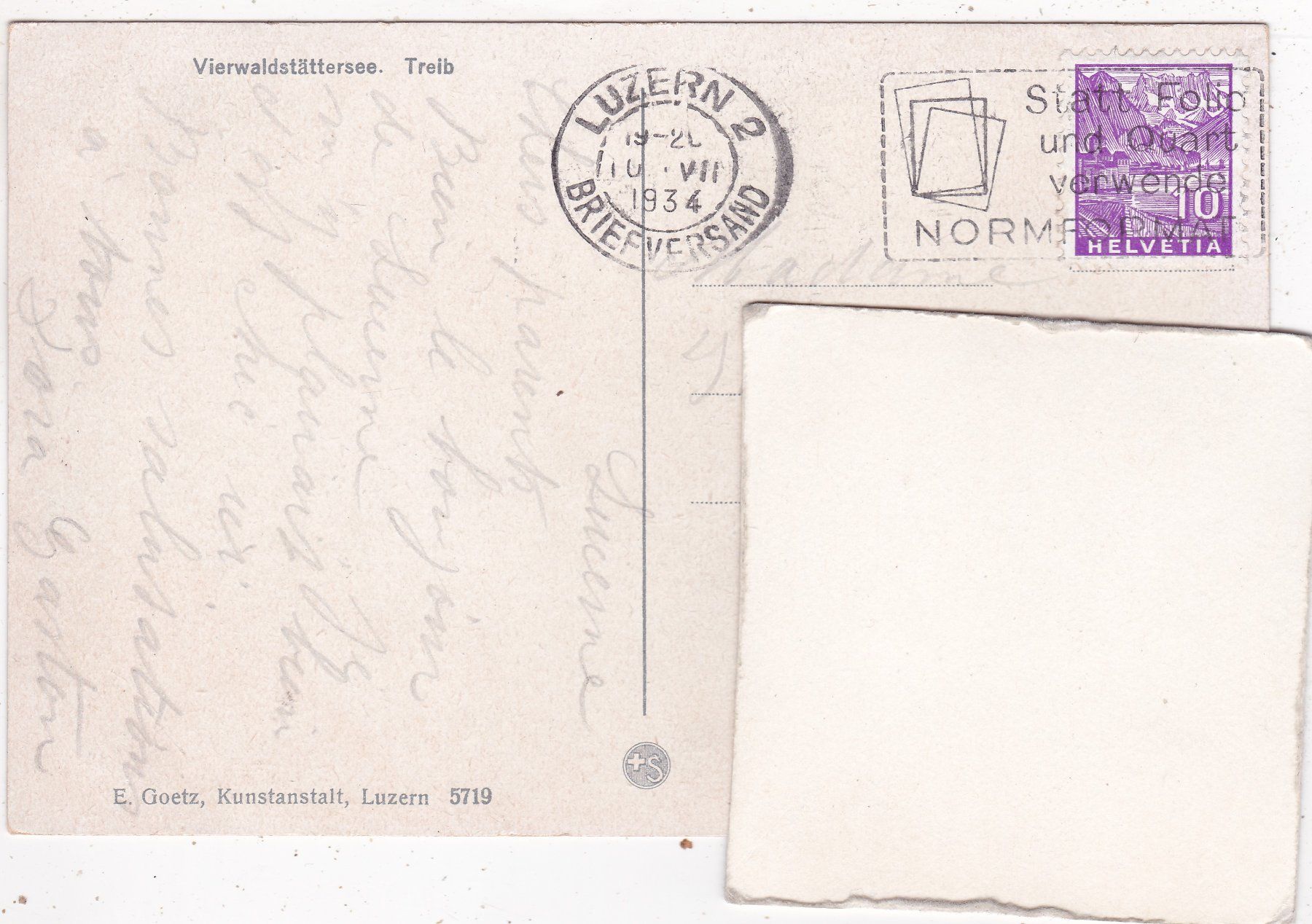 Cartes postales: Treib 1934 – D'occasion à Herisau par Lisegrat2008 1