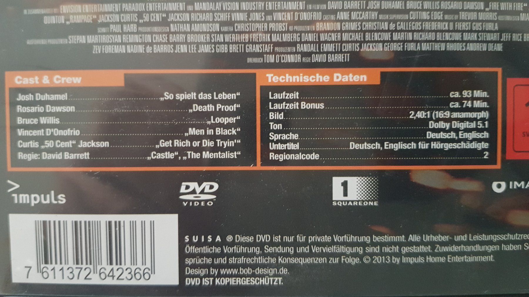 Alle DVDs: DVD Fire with Fire / Bruce Willis – Gebraucht aus Oetwil am See von fineli2 1