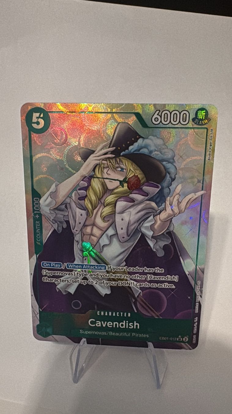 Bandai Cartes à collectionner: One Piece TCG - EB01-012 Cavendish – Neuf (Voir description) à Birsfelden par alex4127