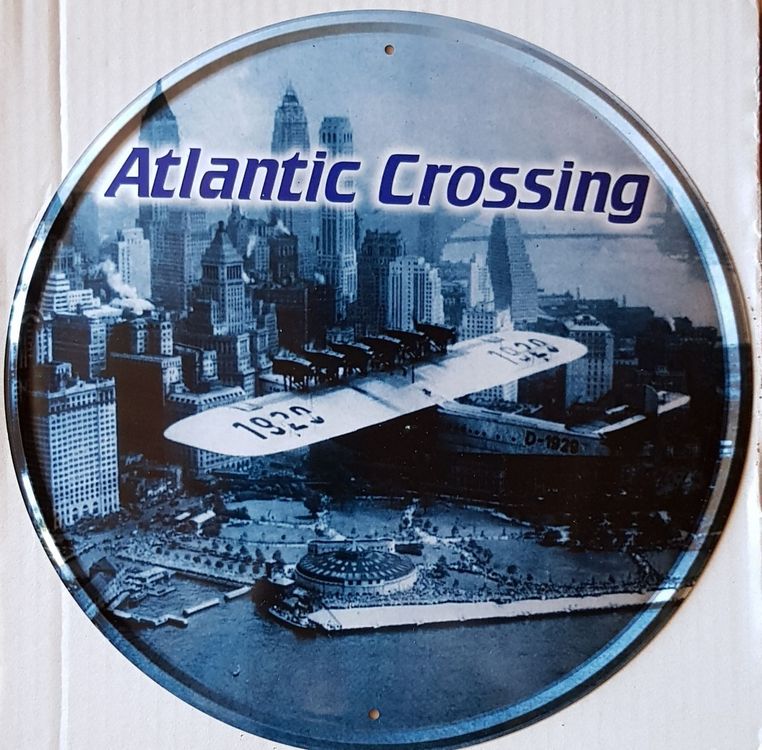 Blechschild Atlantic Crossing 1