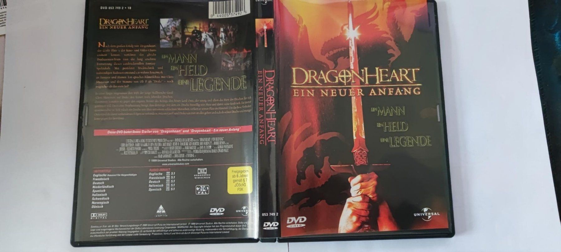 Tutti i DVDs: Dragon Heart - Ein Neuer Anfang – Usato da Laufenburg venduto da Toni5010