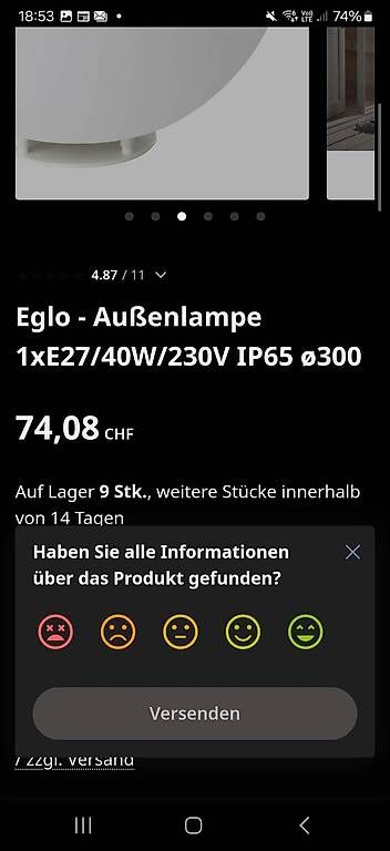 Lampade: Lampe für Garten – Usato da Heerbrugg venduto da v_s_88zb 1