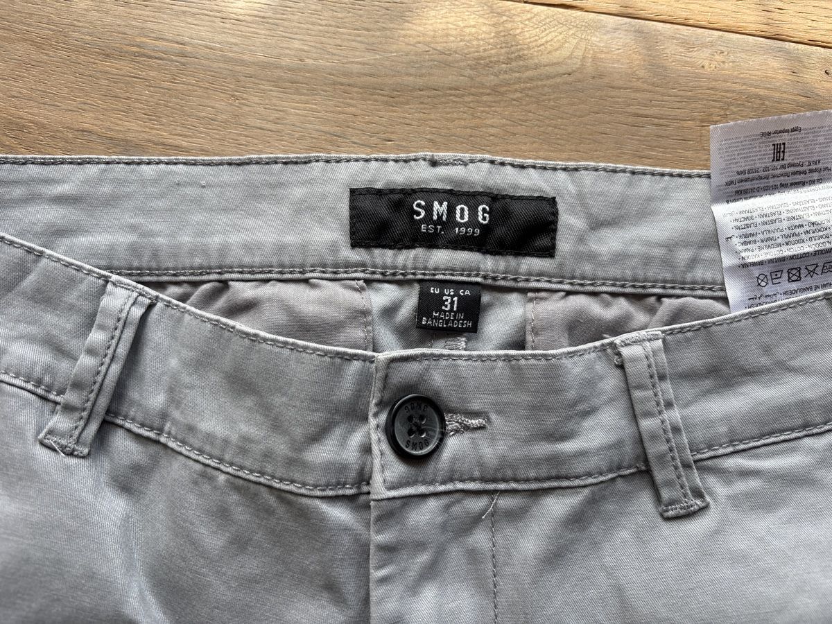 Pantaloni: Smog Herren Hose, Gr. 31, Grau – Nuovo (secondo la descrizione) da Hendschiken venduto da Urania 2