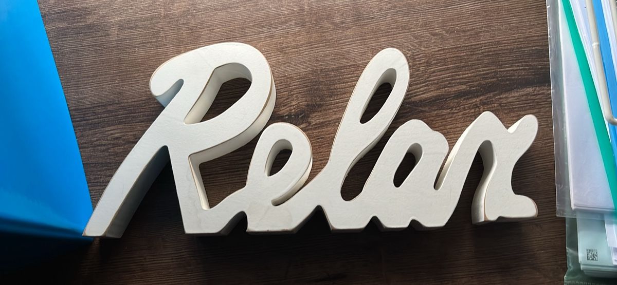 Alle Dekorationen: Holzdeko "Relax" für Ihr Zuhause – Gebraucht aus Leuzigen von Fjleu 1