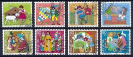 Pro Juventute Sätze 1984+1985 Katalog-Nr. J290-J297 gest.