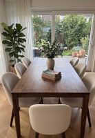 8 Esszimmerstühle aus Stoff, Beige, modern & bequem!