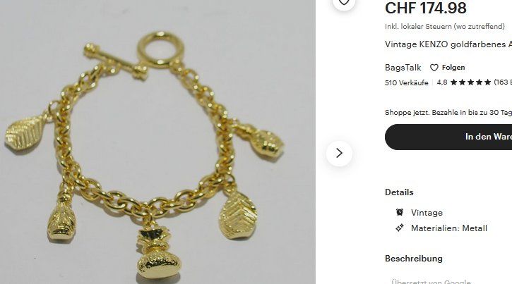 Armbänder & -reifen: Aemband Kenzo bracelet – Gebraucht aus Collonges von Auganien 2