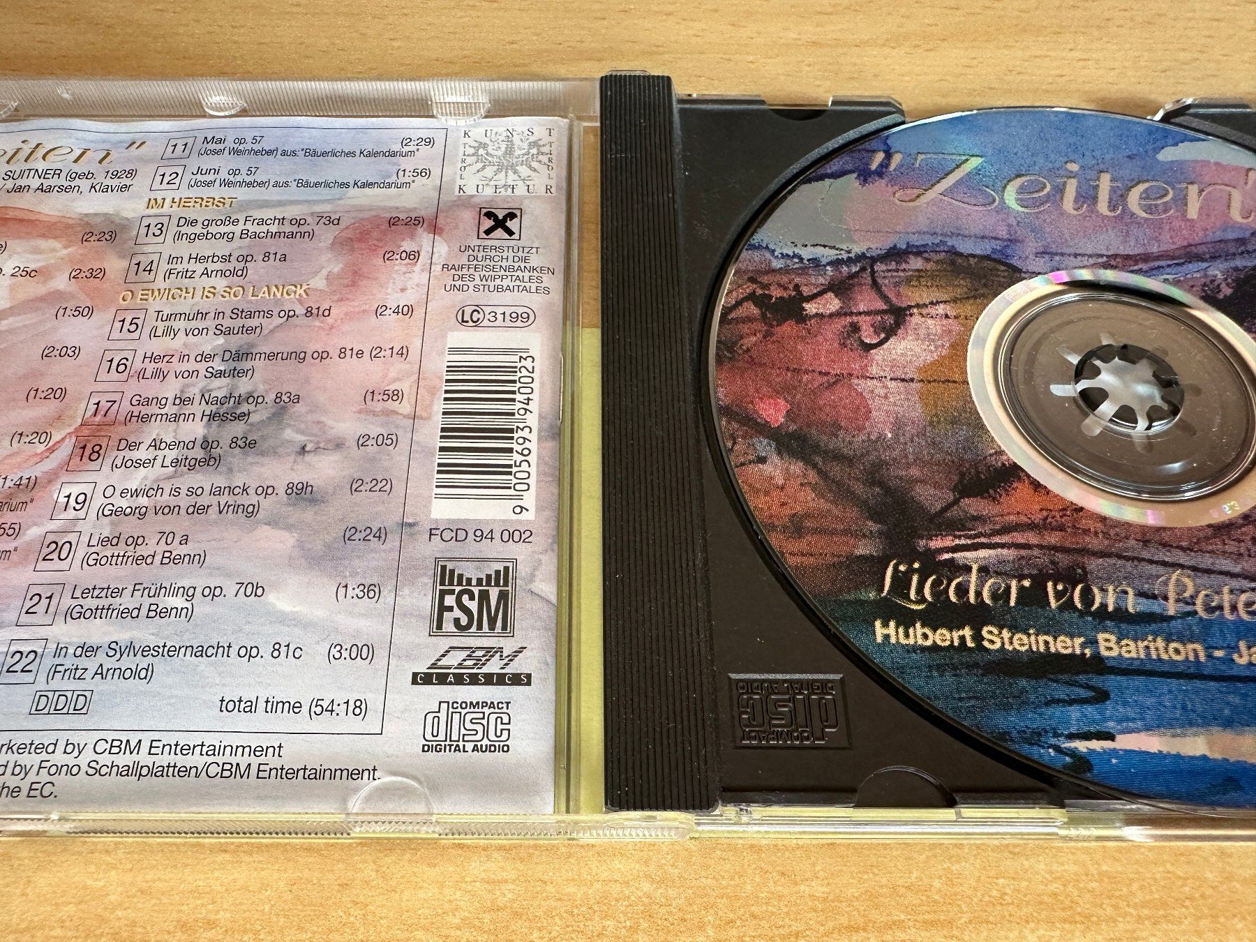 CD: Suitner Peter - Lieder 'Zeiten' – Usato da Rikon im Tösstal venduto da Alpenmutz 2